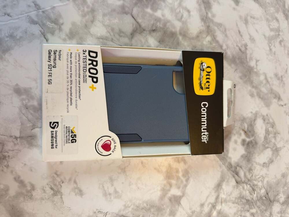 OtterBox Commuter Series Case for Samsung Galaxy S21 FE 5G - Rock Skip Way Blue